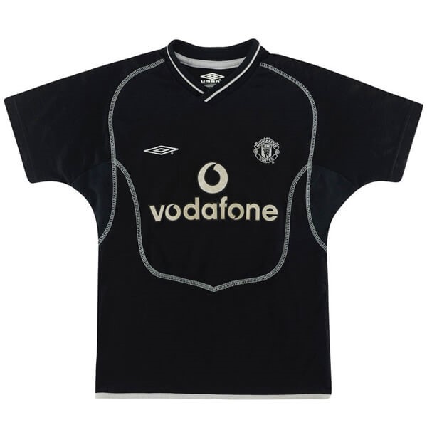 Trikot Manchester United Auswarts Retro 2000 2002 Schwarz
